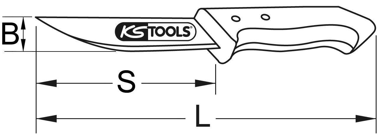 KS Tools BERYLLIUMplus Messer 180 mm