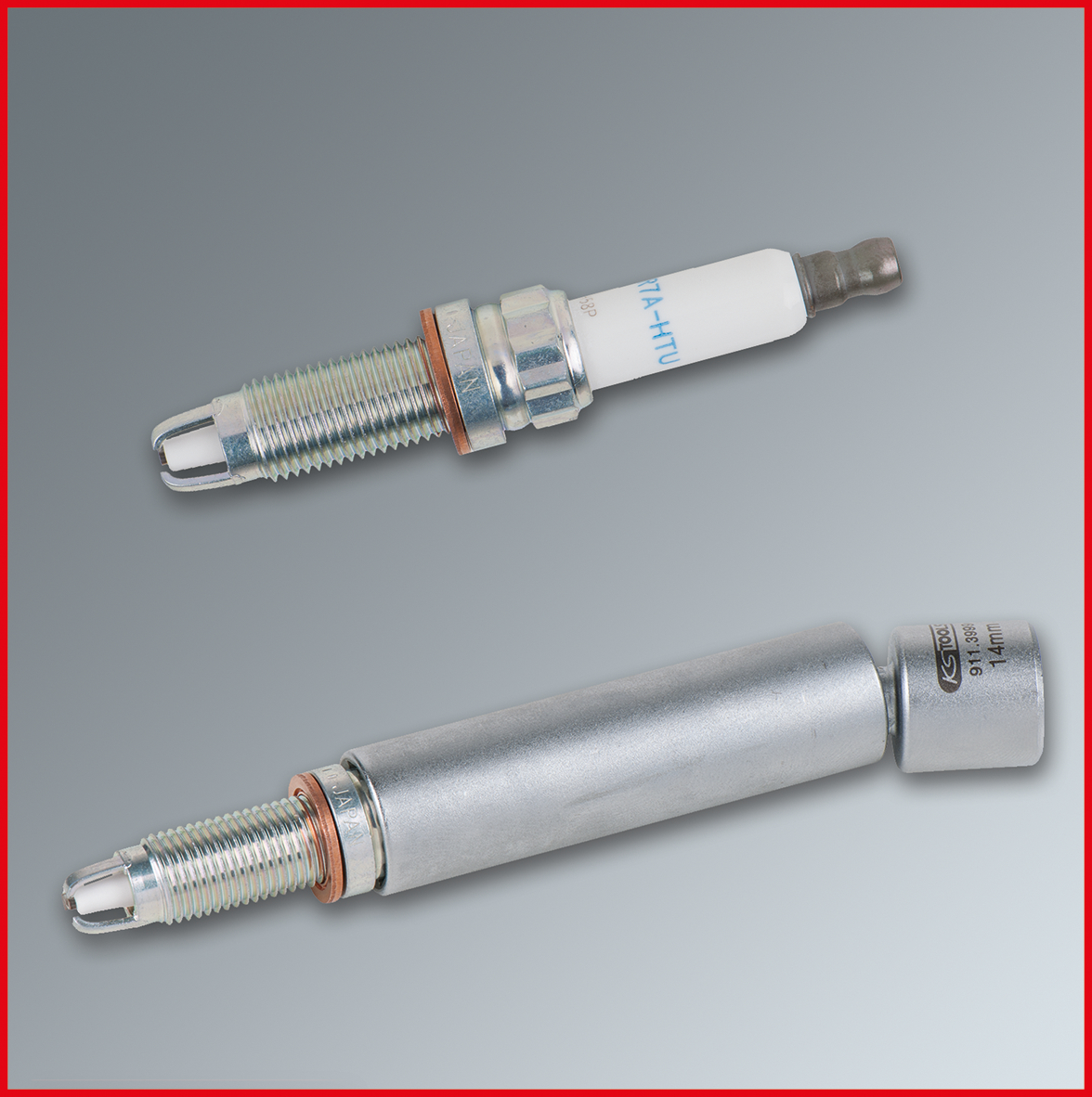 KS Tools 3/8" Spezial-Zündkerzen-Stecknuss für BMW mit Gelenk, 14mm
