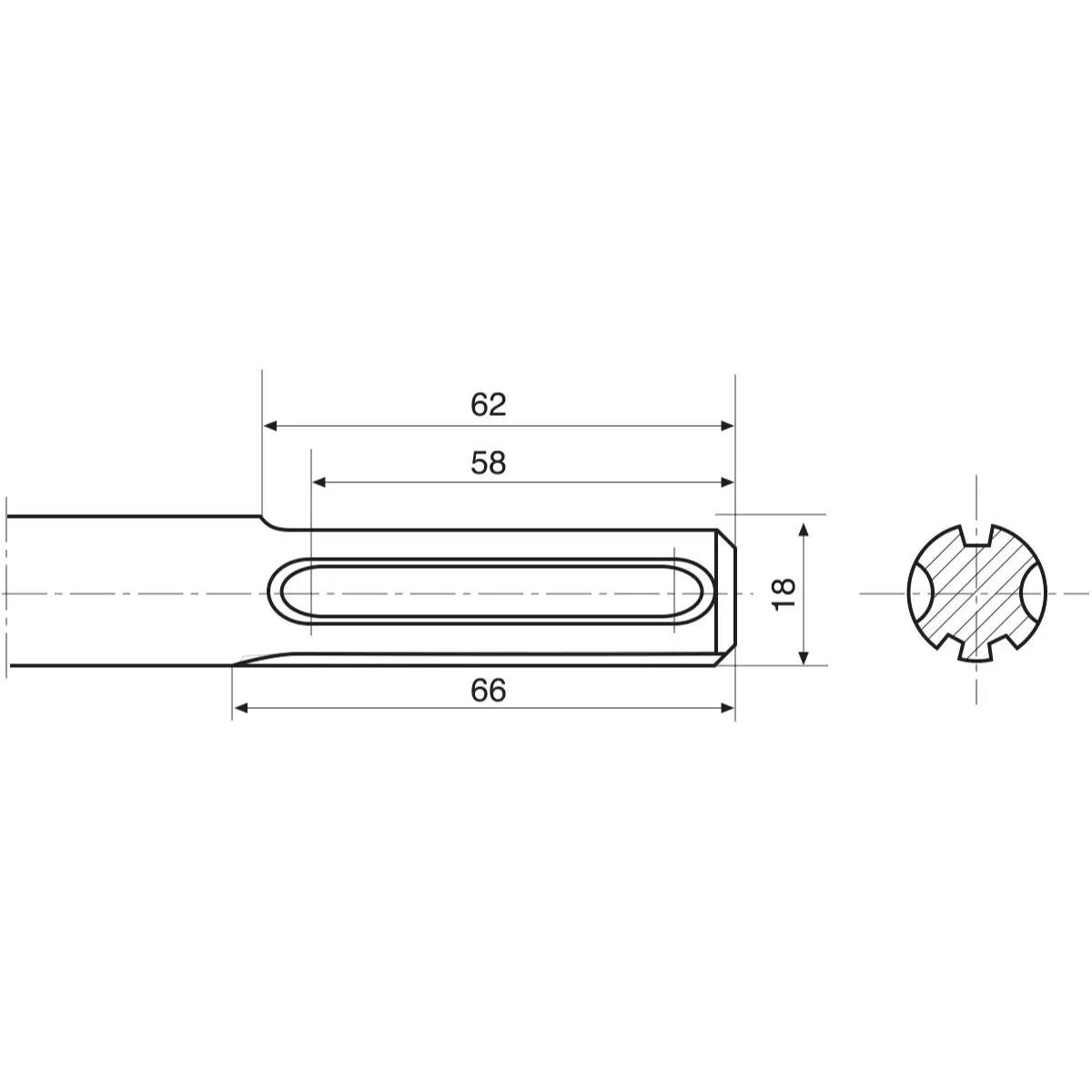 Rennsteig Spitzmeißel für Elektrohämmer SDS max, 600 mm