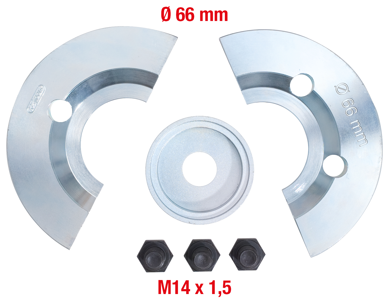 KS Tools Halbschalen-Ergänzungs-Satz 6-tlg für Ø 66 mm