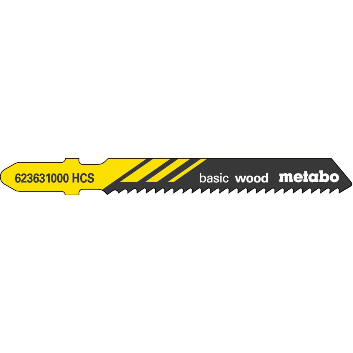 Metabo Stichsägeblätter basic wood 51/2",0 mm, HCS - 5 Stück