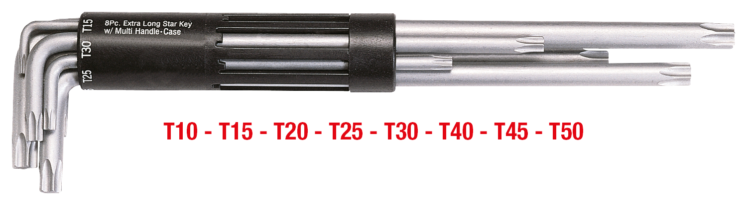 KS Tools 3 in 1 Torx-Winkelstiftschlüssel-Satz,8-tlg XL