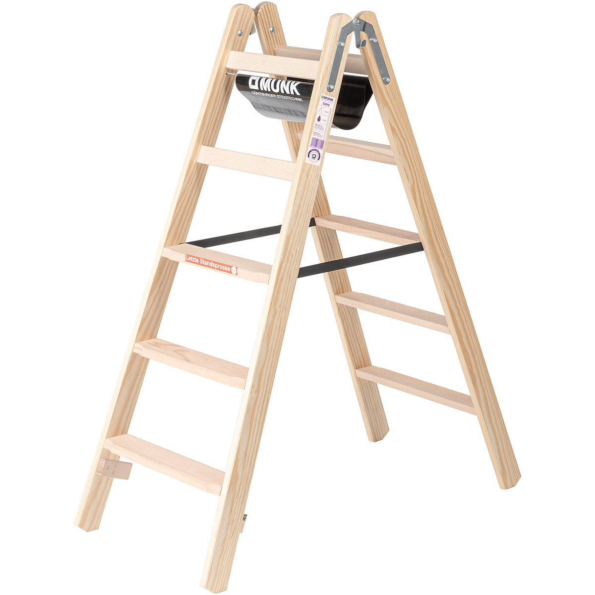 Munk Stufen-Stehleiter Holz