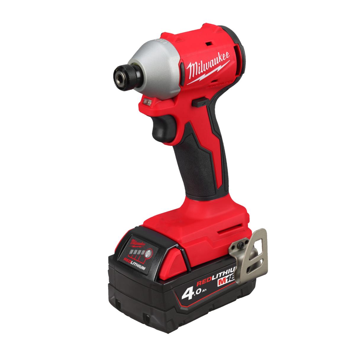 Milwaukee M18 bürstenloser Akku - Schlagschrauber 1/4", M18BLIDRC - 402C, M18BLIDRC - 402C