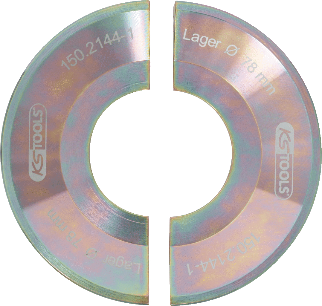 KS Tools Halbschalen-Satz, 2 tlg (gold)