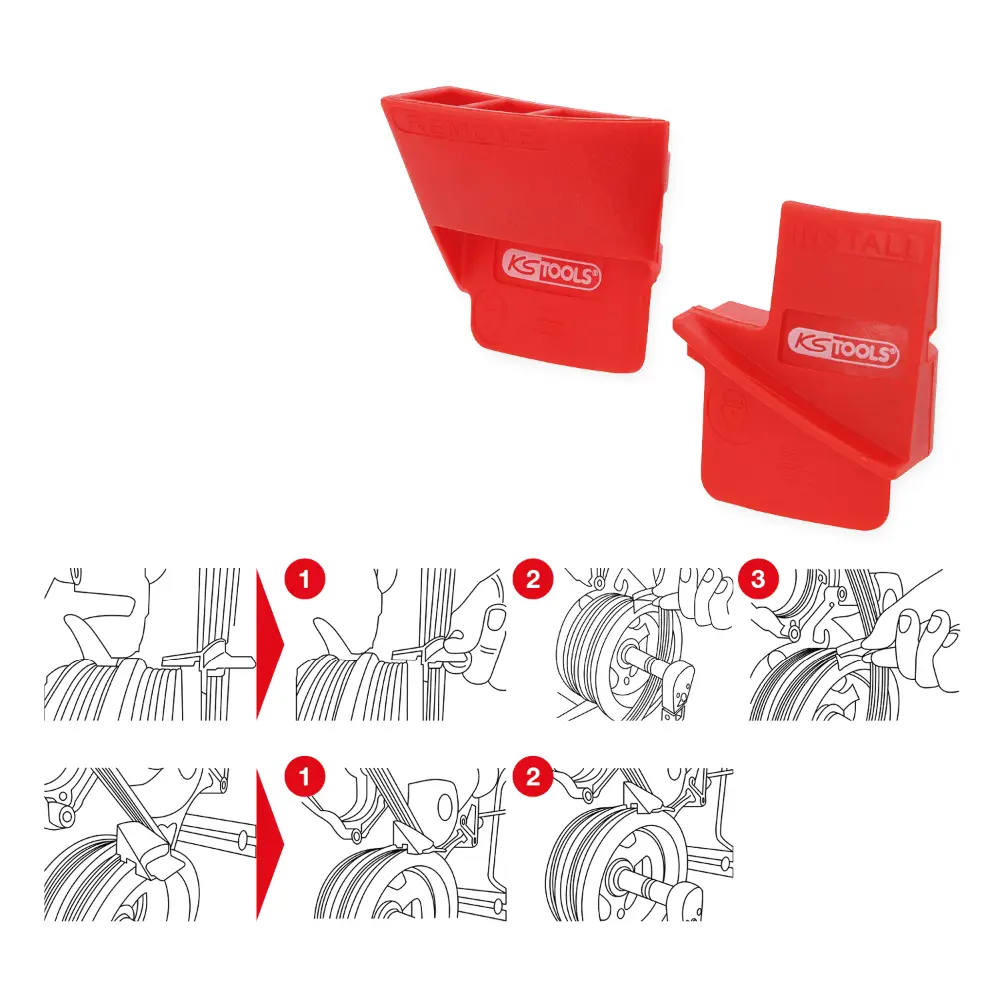 KS TOOLS Keilrippenriemen-Werkzeug-Satz, 2-tlg