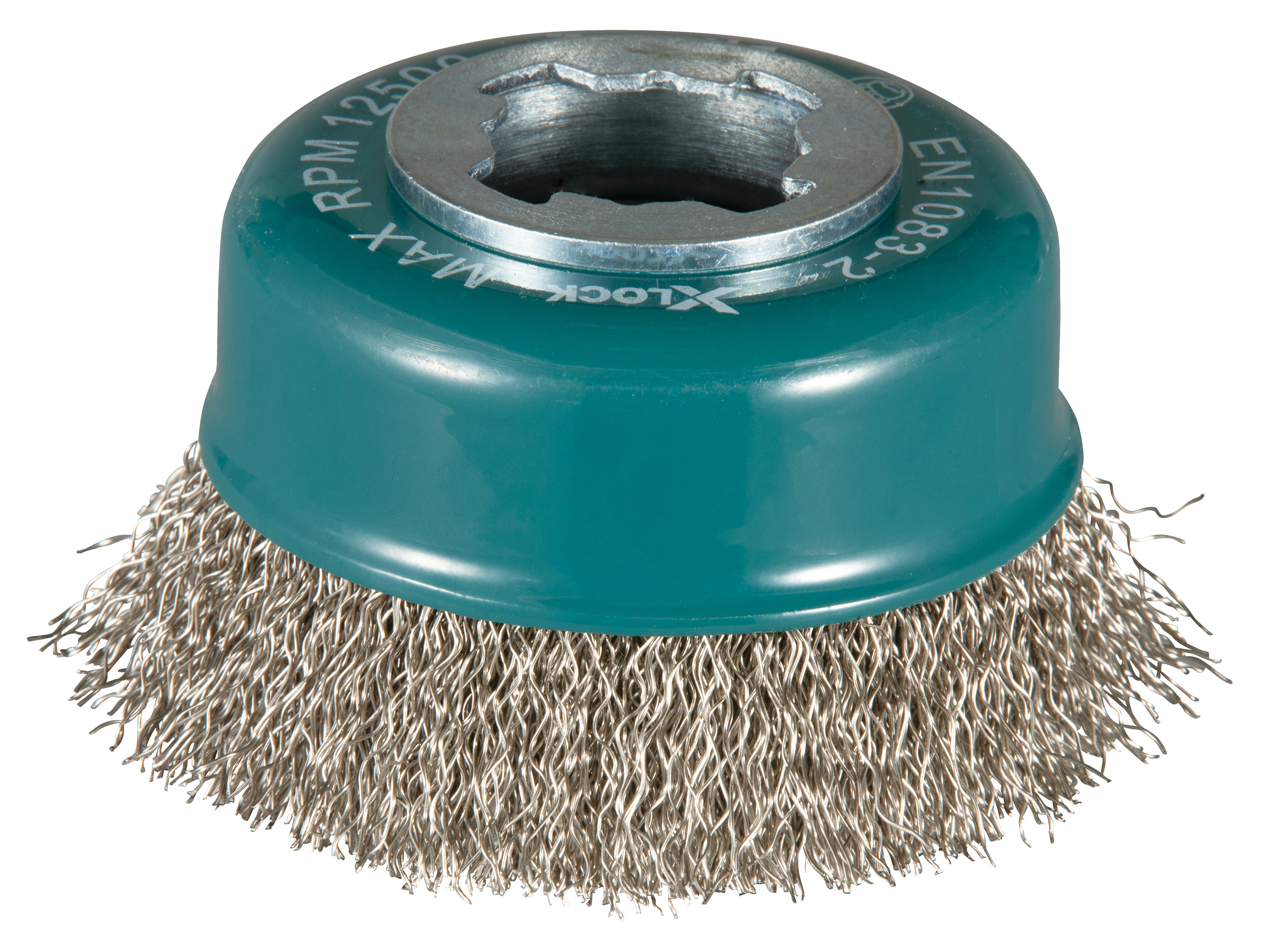 Makita Topfbürste, 75 mm - gewellt - Edelstahl - X-LOCK - D-73346