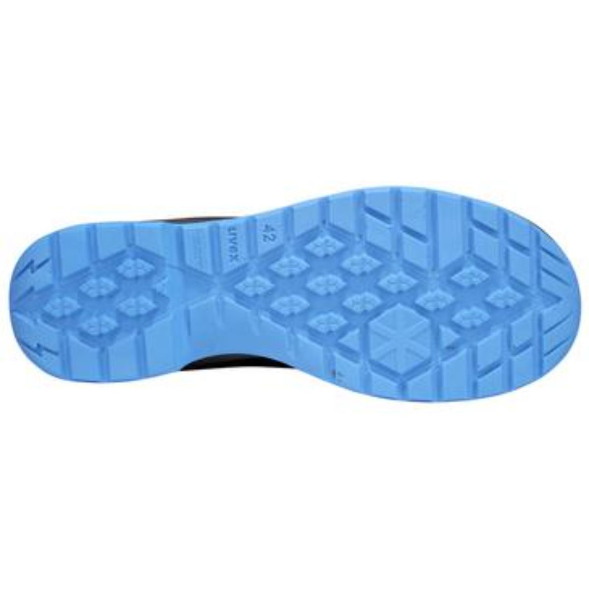 uvex 2 trend Sicherheitsschuh Sandalen S1 blau-schwarz
