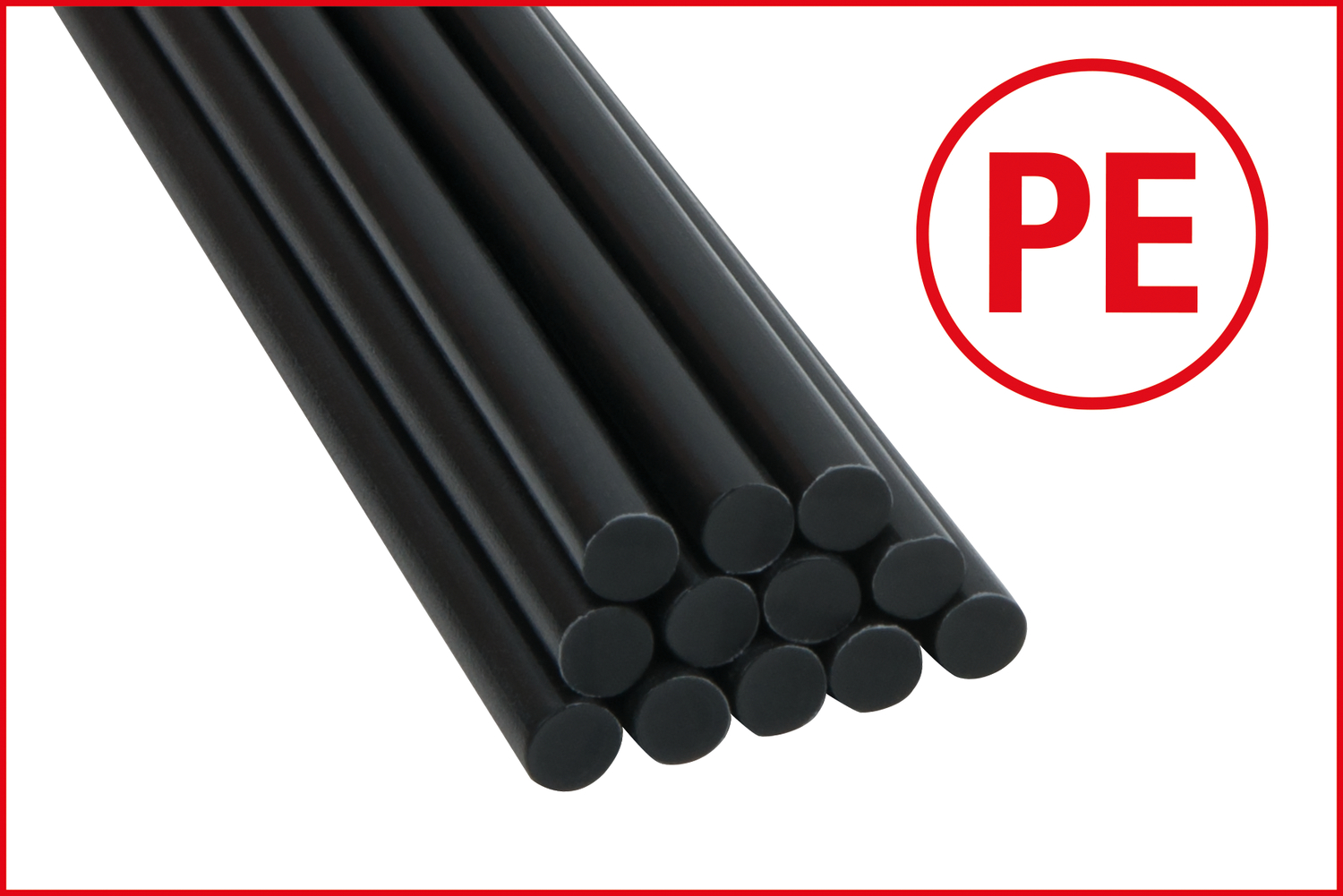 KS Tools PE (Polyethylen) Reparatur-Sticks-Satz, 6-tlg, schwarz