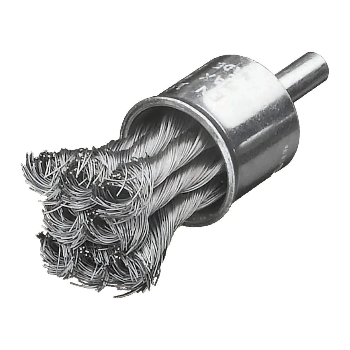 Milwaukee Pinselbürste für Geradschleifer, gezopft, Stahl 22 x 28 x 72 x 0,35 mm, 6 mm Schaft