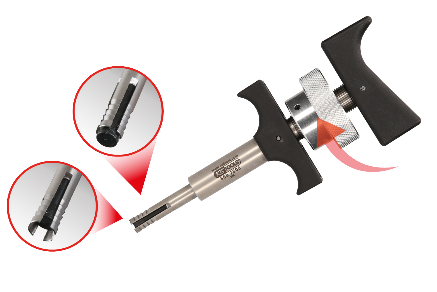 KS Tools Zündspulen-Abzieher für Stab-Zündspulen, 130 mm