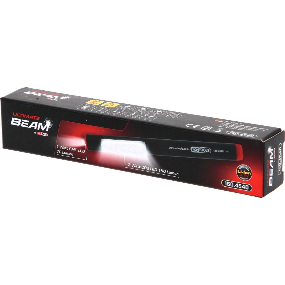 KS Tools UltimateBEAM Aluminium LED-Stiftlampe Li-Ion, 150 Lumen