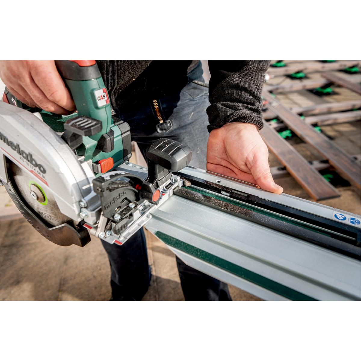Metabo Akku-Handkreissäge KS 18 LTX 66 BL Set mit Kappschiene KFS 44 - metaBOX 340