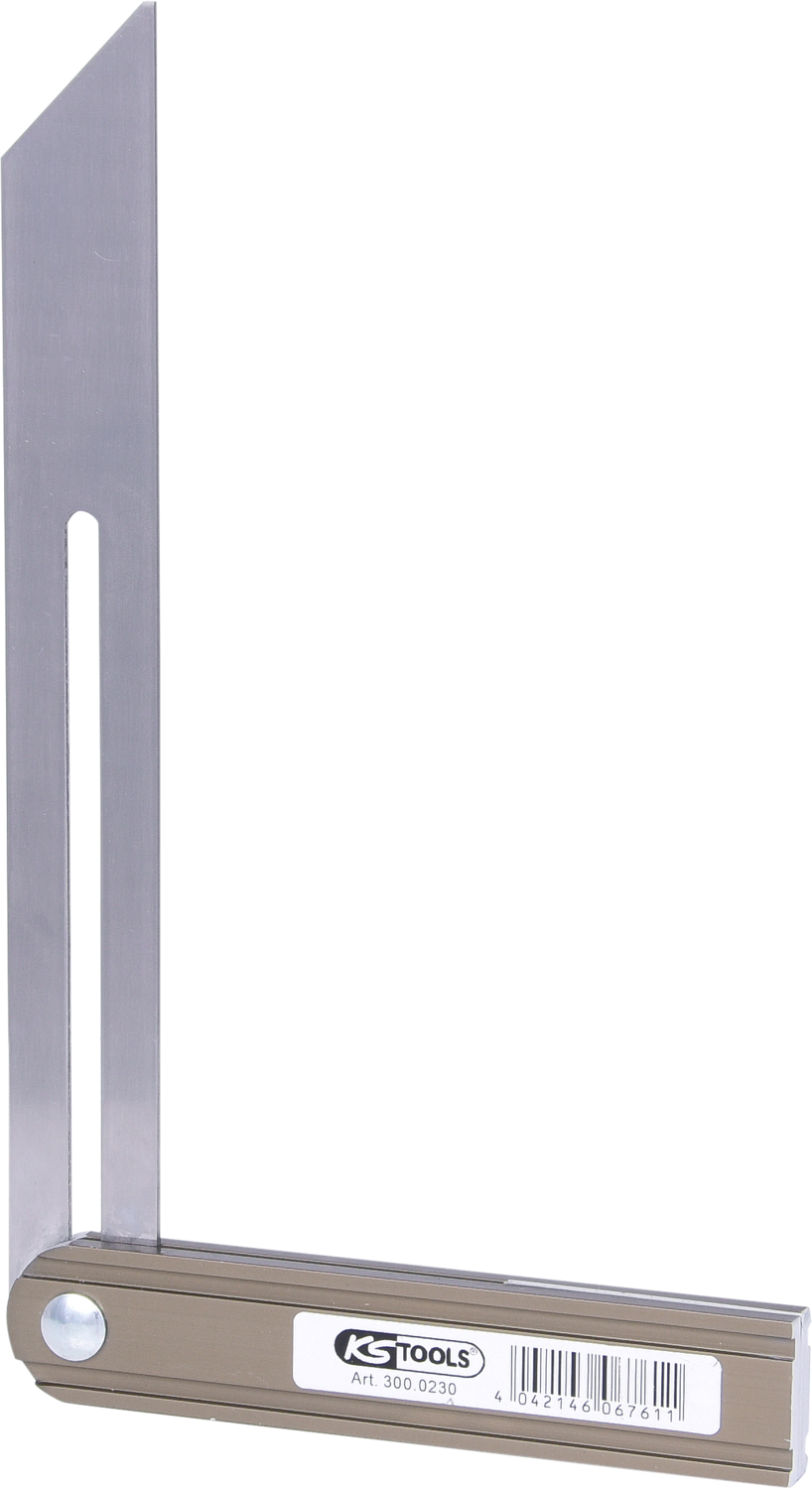 KS Tools Verstellbarer Winkel mit Holzschenkel, 250mm