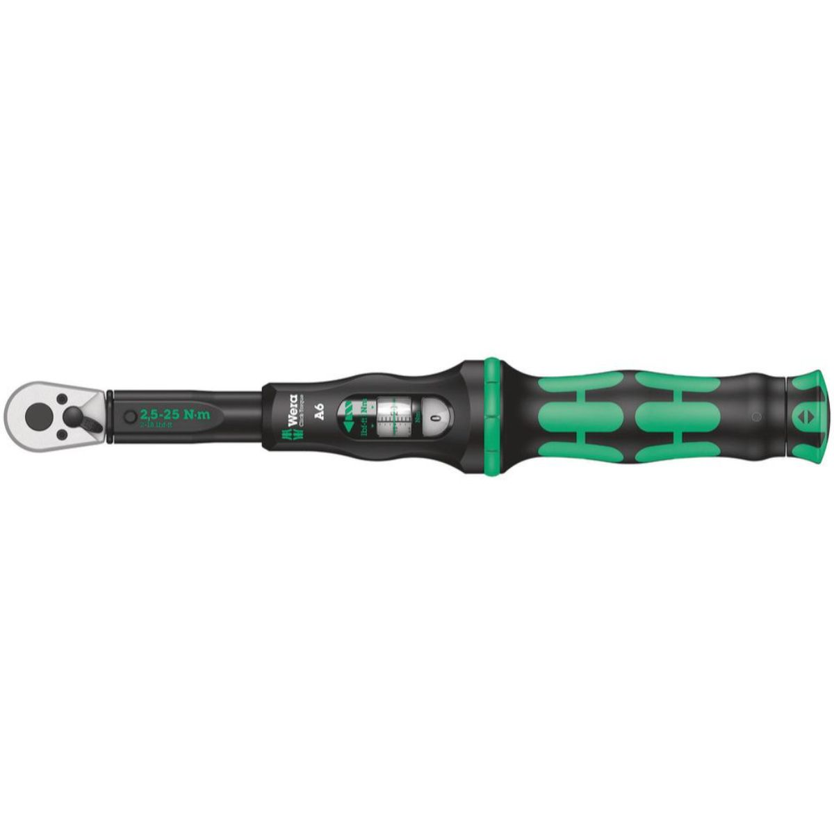 Wera Click-Torque A 6 Drehmomentschlüssel mit Umschaltknarre, 2,5-25 Nm