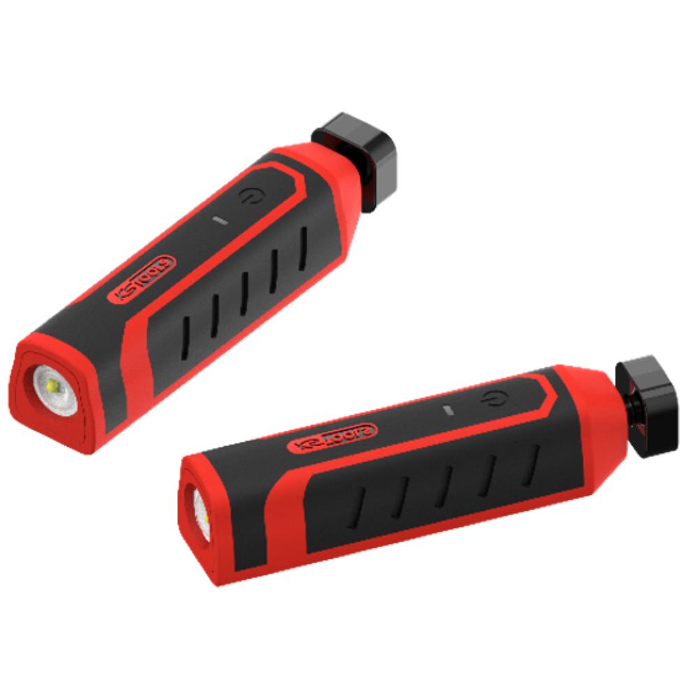KS Tools eQi UltimateBEAM 2in1 Nackenleuchte mit zwei abnehmbaren Arbeitsleuchten je 180 Lumen