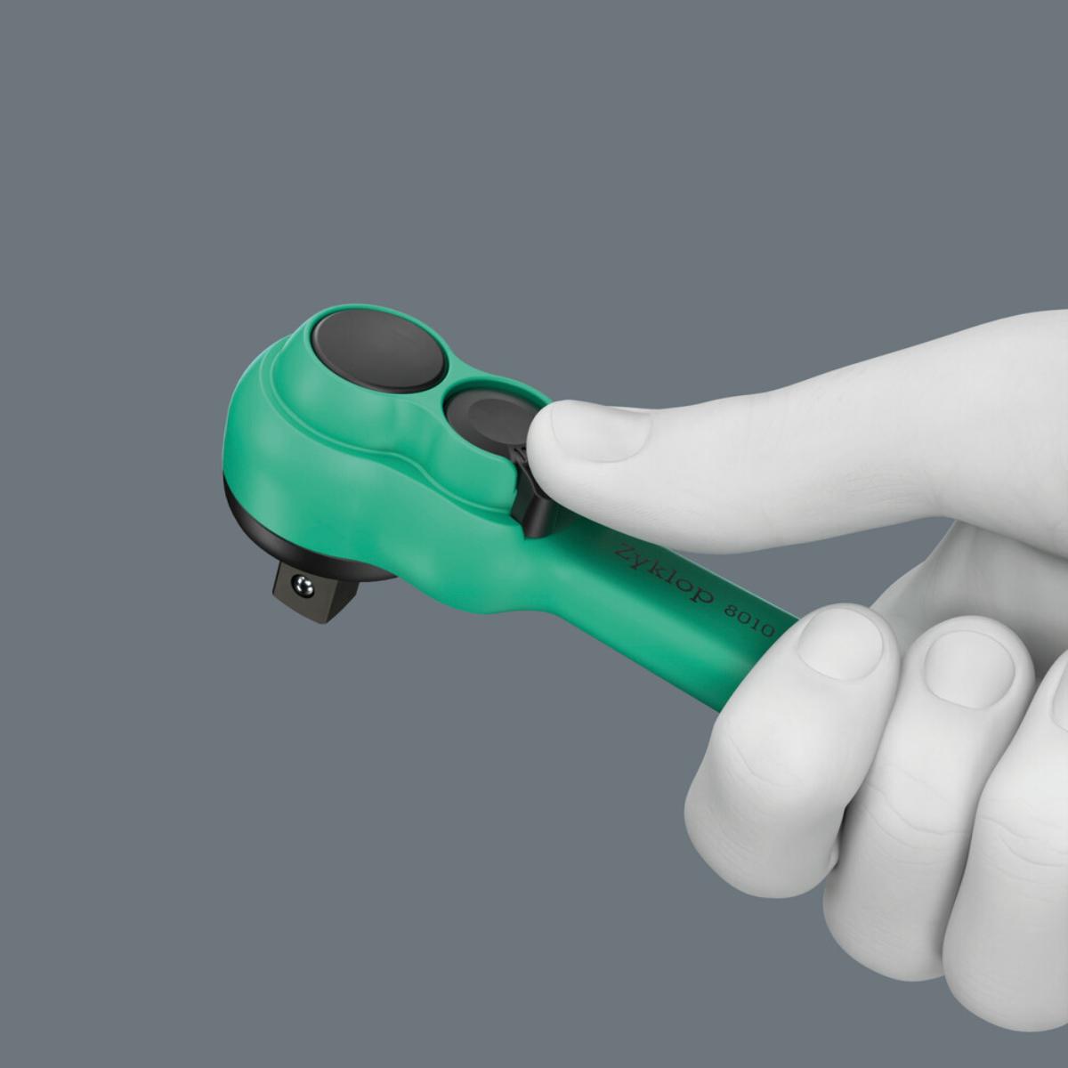 Wera 8010 A Zyklop Comfort Knarre, mit Umschalthebel, mit 1/4"-Antrieb