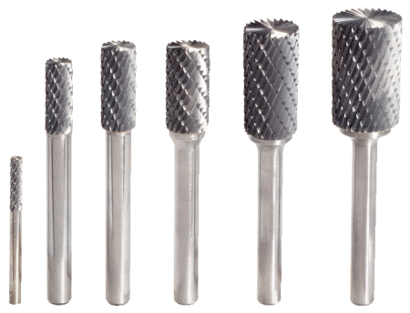 KS Tools HM Zylinder-Frässtift Form A mit Stirnverzahnung