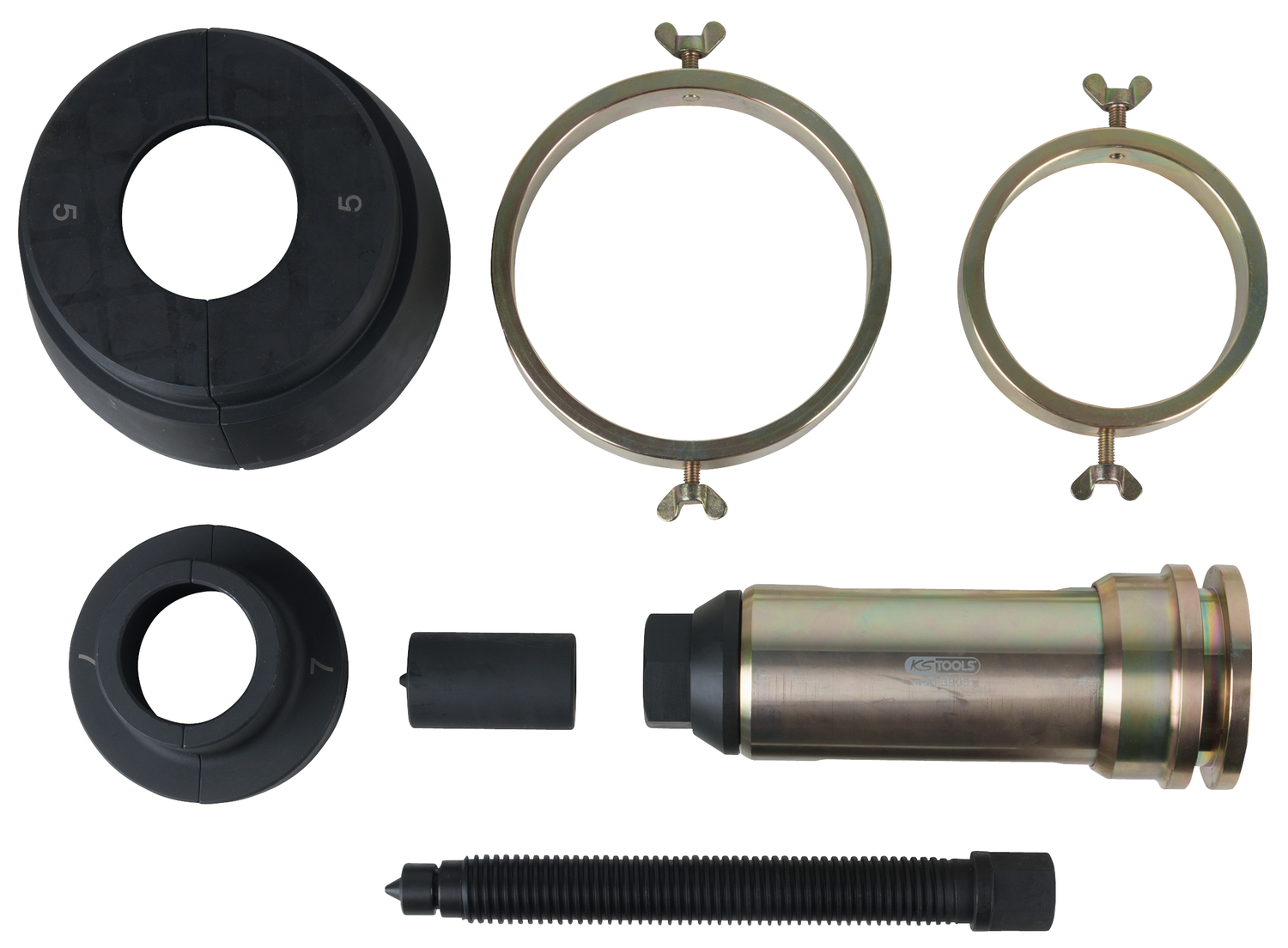 KS Tools Differential-Hauptwellenlager-Abzieher-Satz für Scania, 7-tlg