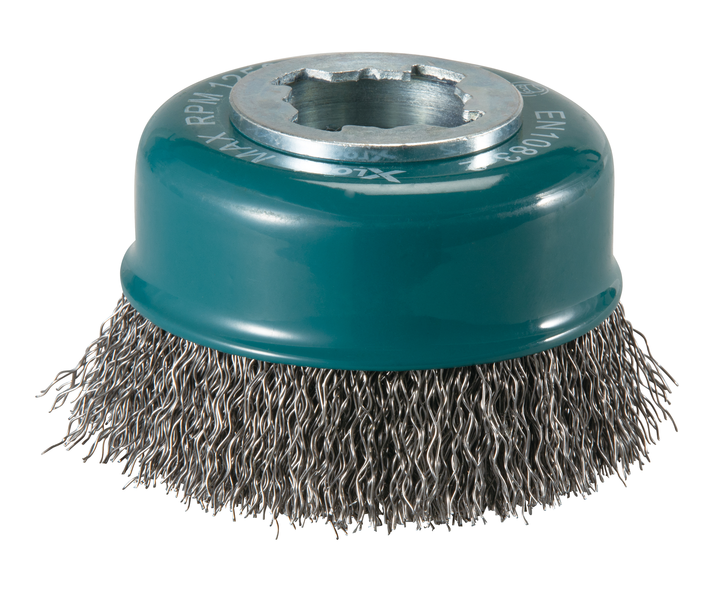 Makita Topfbürste, 75 mm - gewellt - verzinkter Stahl - X-LOCK - D-73396
