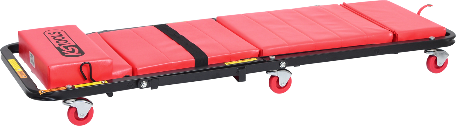 KS Tools Fahrbare Liege und Klappsitz, 1200x420mm