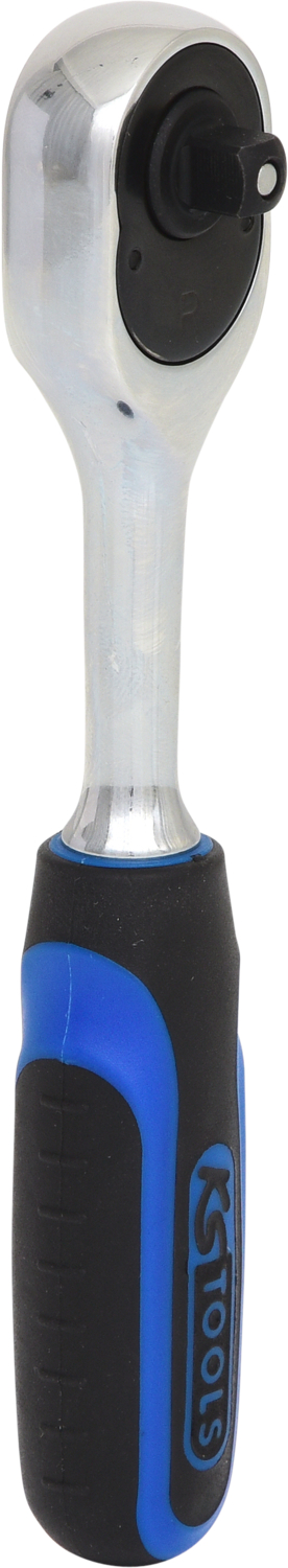 KS Tools 1/4" CHROMEplus Umschaltknarre, 72 Zahn, Kunststoffgriff