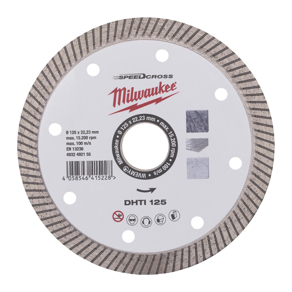 Milwaukee Speedcross Diamanttrennscheibe DHTi