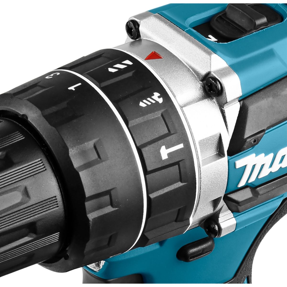 Makita Akku-Schlagbohrschrauber 18V in weiß / 6,0 Ah, 2 Akkus + Ladegerät im MAKPAC DHP484RGJW