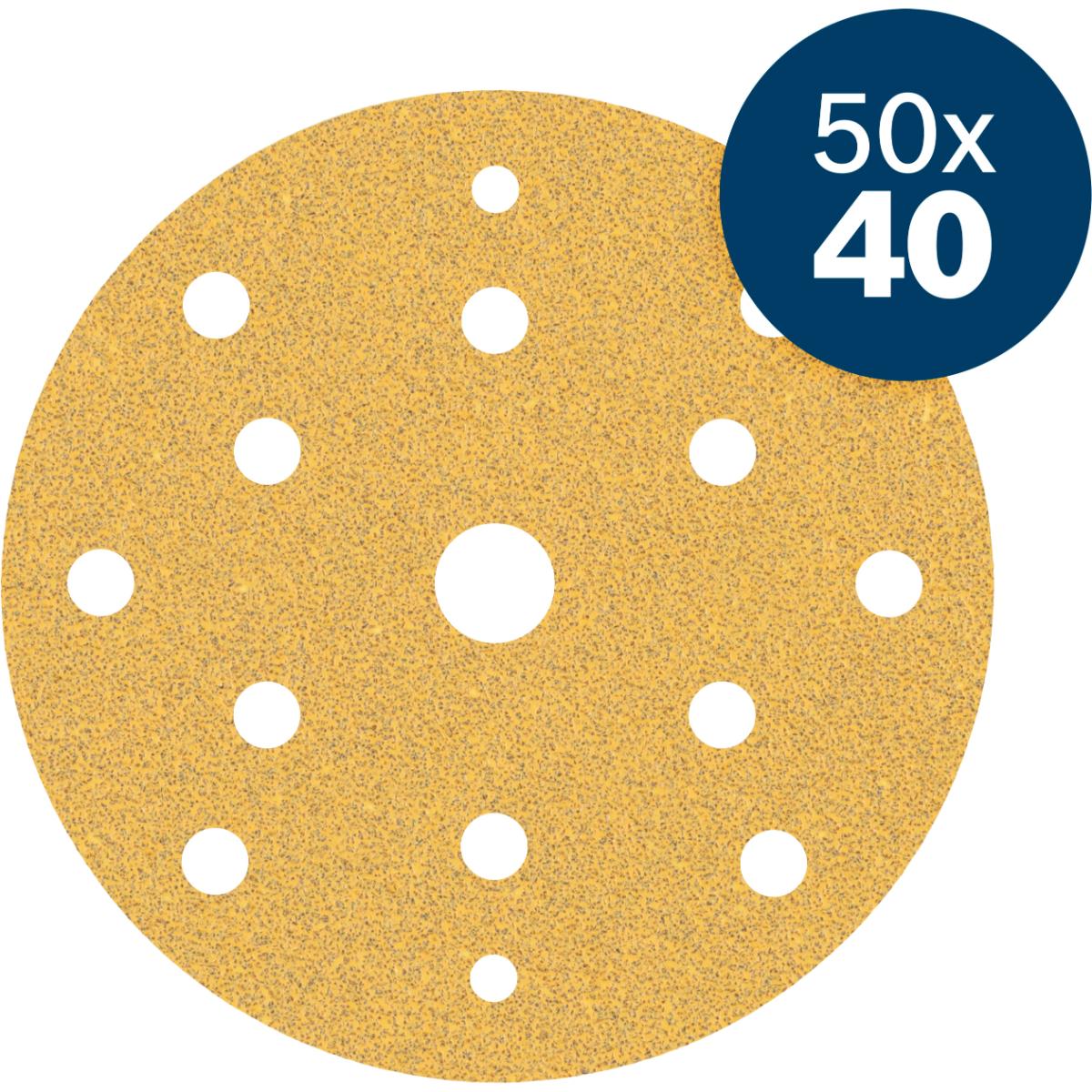 Bosch EXPERT C470 Schleifpapier, 150mm, K40, 50-Stück