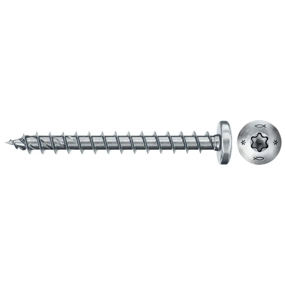 Fischer Spanplattenschraube 4,0x50 PowerFast FPF II PTF BC, Panhead, Innenstern TX, Vollgewinde