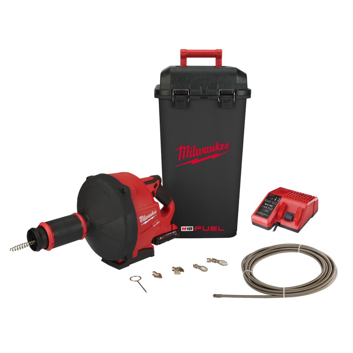 Milwaukee M18 FUEL Akku-Rohrreiniger mit 10 mm Spirale M18 FDCPF10-201C