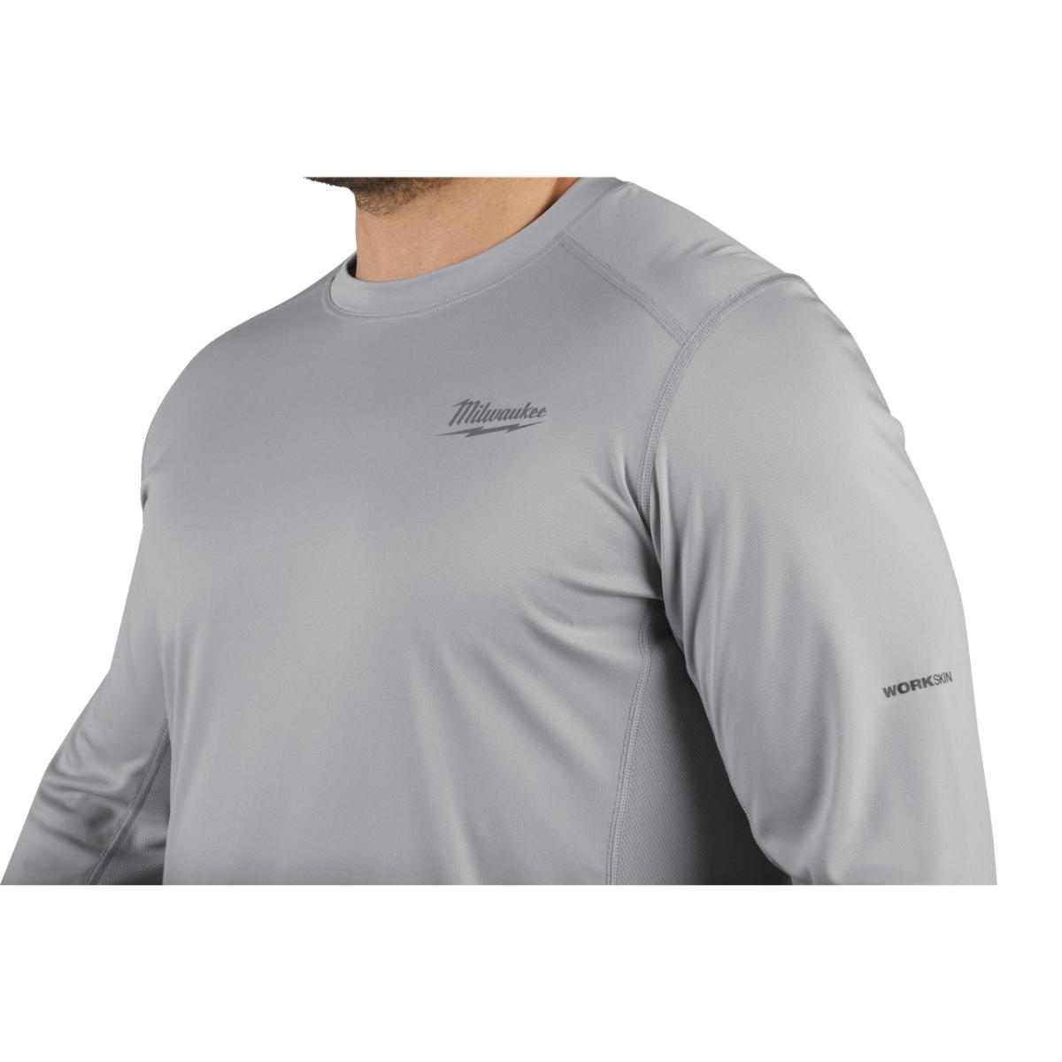Milwaukee Funktionsshirt langarm grau mit UV-Schutz