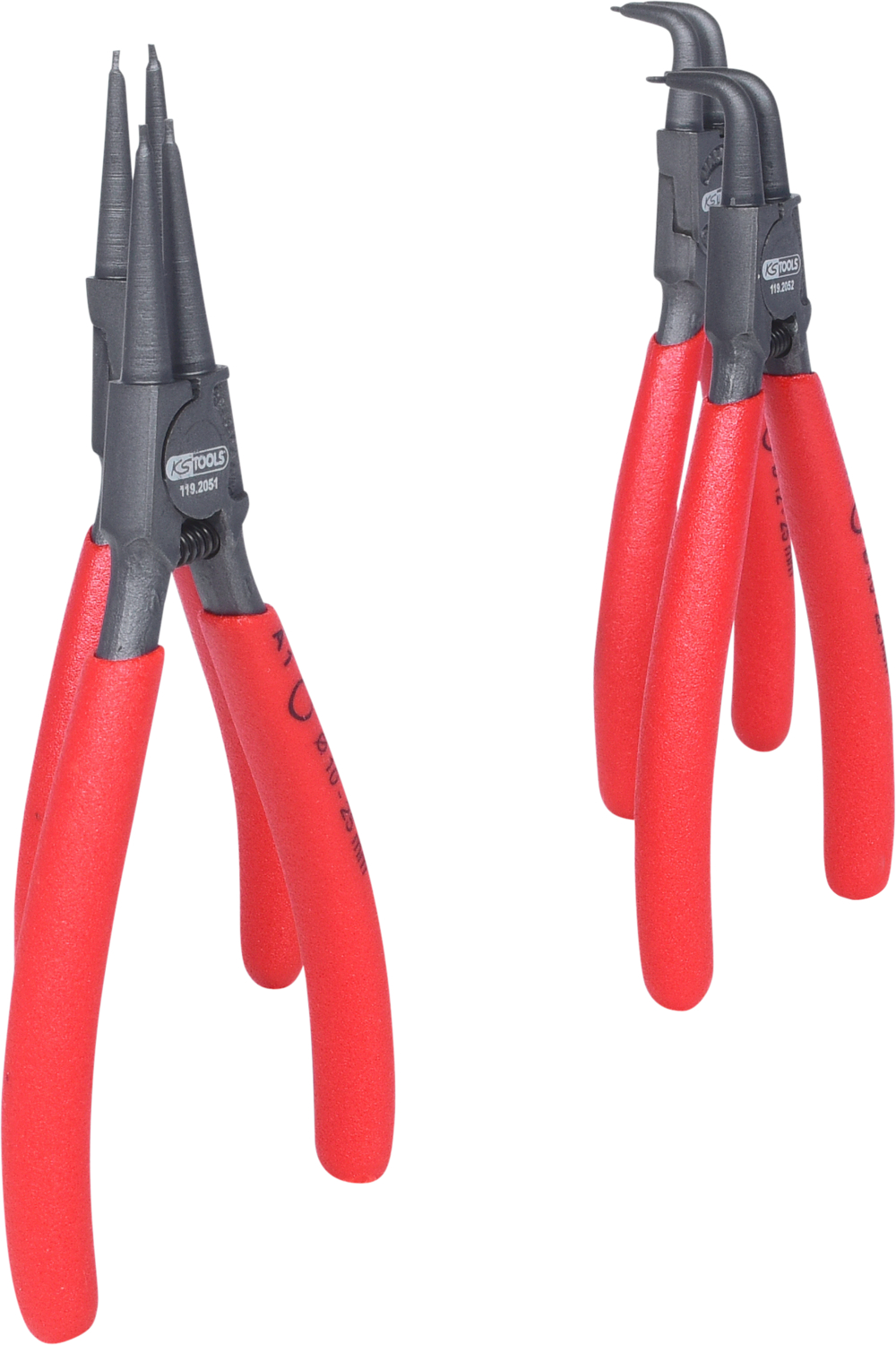 KS Tools Sicherungszangen-Satz, 10-25 mm, 4-tlg