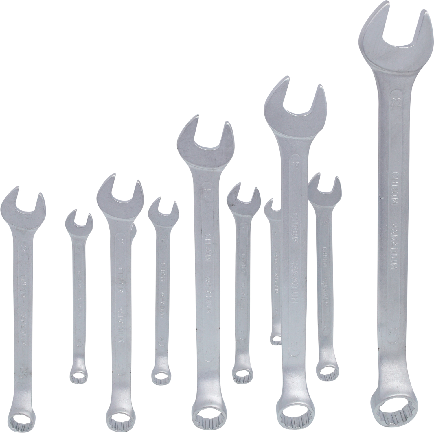 KS Tools Ringmaulschlüssel-Satz, 12-tlg gekröpft, 6-22mm