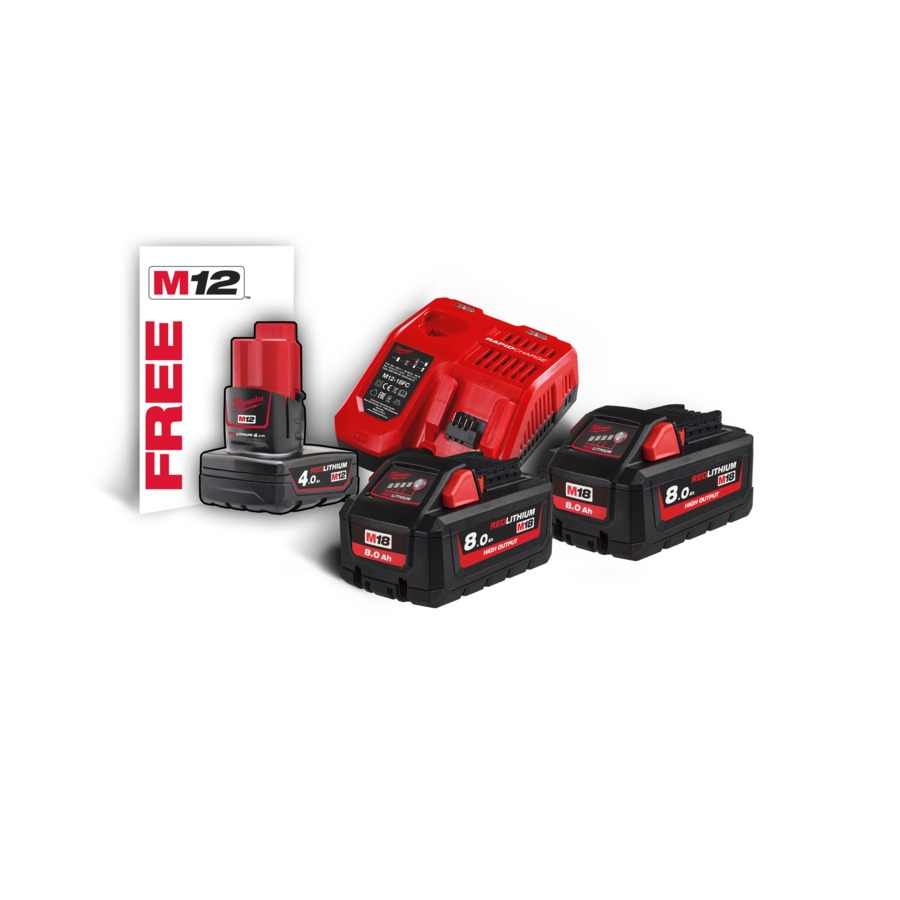Milwaukee 18V Starterset M18 HNRG-802