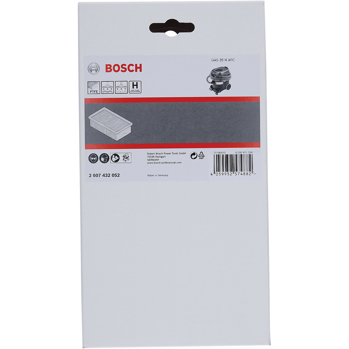 Bosch GAS 35 H AFC Flachfaltenfilter H-Kl