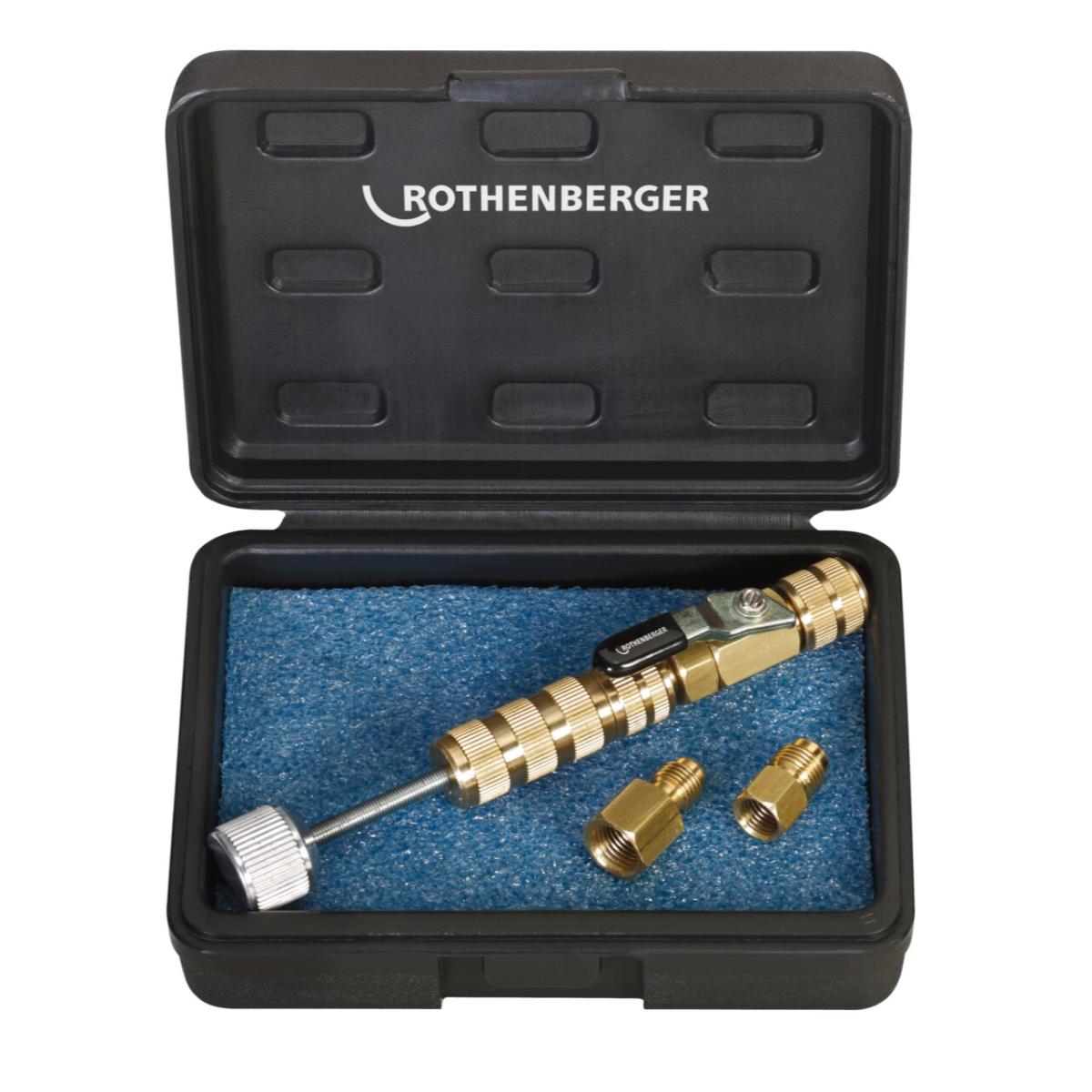 ROTHENBERGER Schrader - Ventilwerkzeug+1/4 Zoll + 5/16 Zoll Adapter