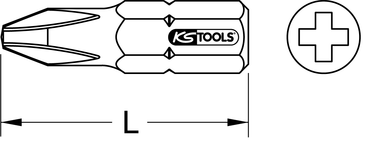 KS Tools 1/4" Bit PH