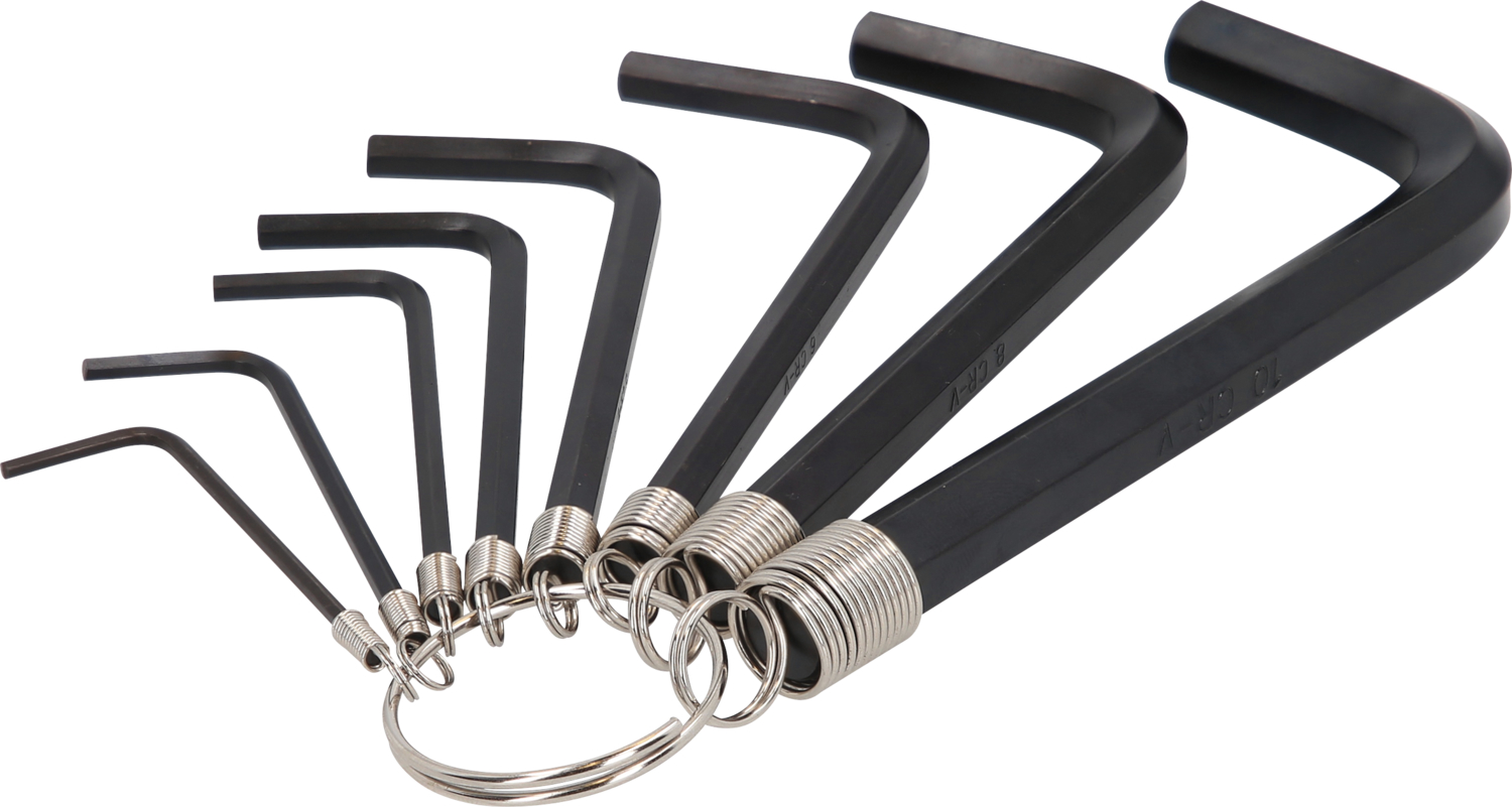 KS Tools Innensechskant-Winkelstiftschlüssel-Satz am Ring, 8-tlg2-10mm