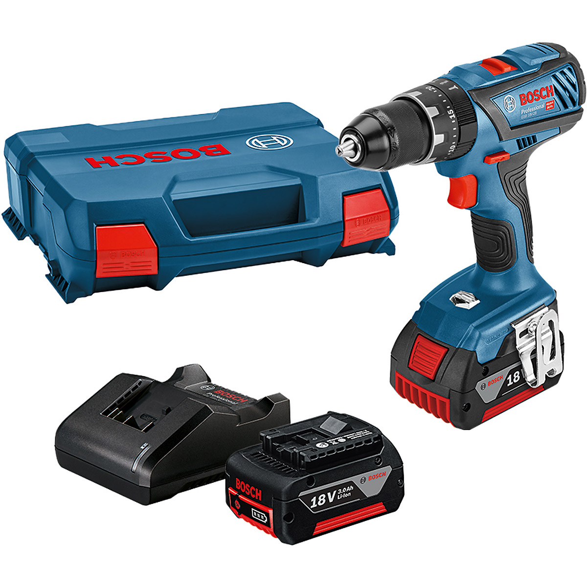 Bosch Schlagbohrschrauber GSB 18V-28 (2 x 3.0AhXL,GAL18V-20,LC)