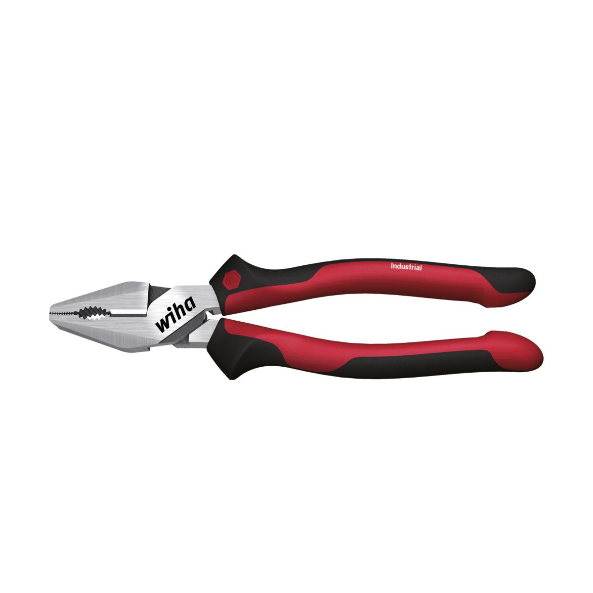 Wiha Kraftkombizange Industrial mit DynamicJoint und OptiGrip mit extra langer Schneide