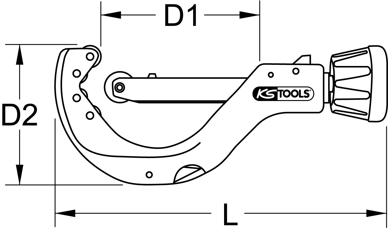 KS Tools Automatik-Rohrabschneider für Kupferrohre, 15-80mm