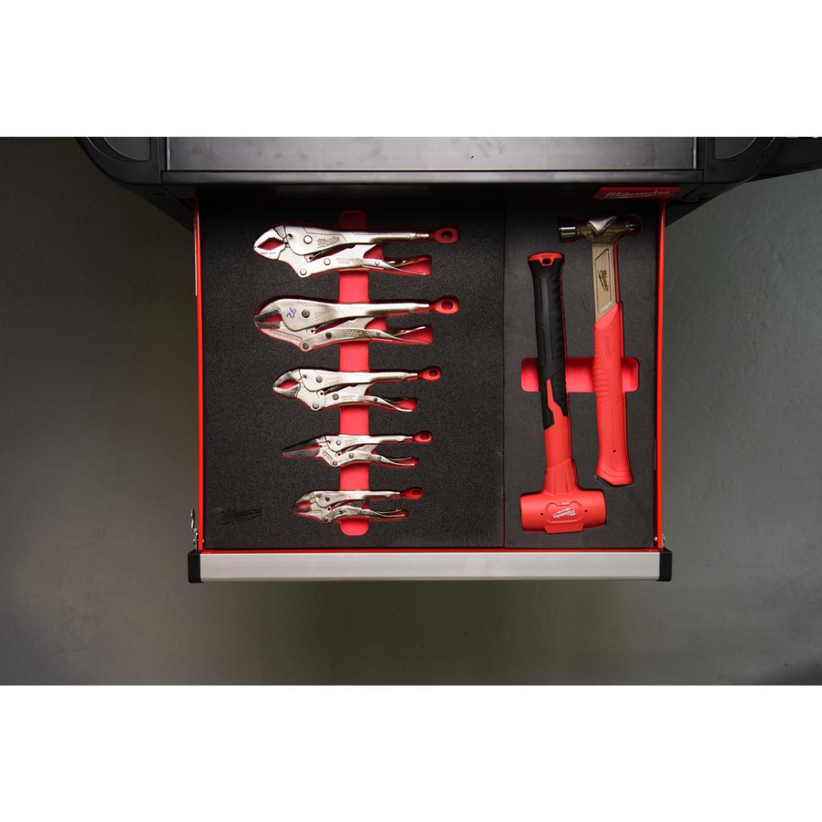 Milwaukee Englischer Schlosser- und Schonhammer Einlage 2-teilig für Werkstattwagen 78cm