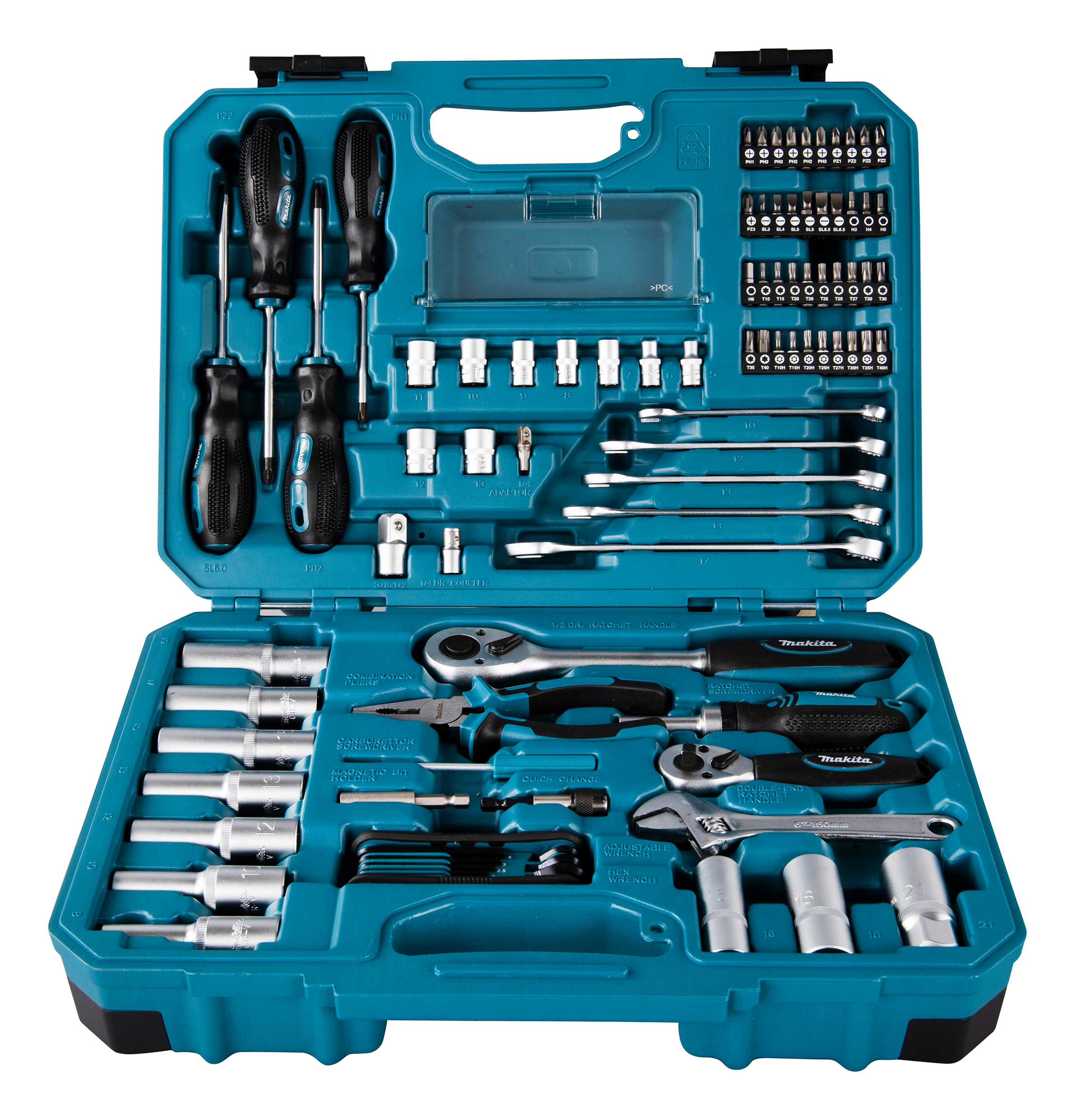 Makita Werkzeug-Set 87-teilig - E-08458