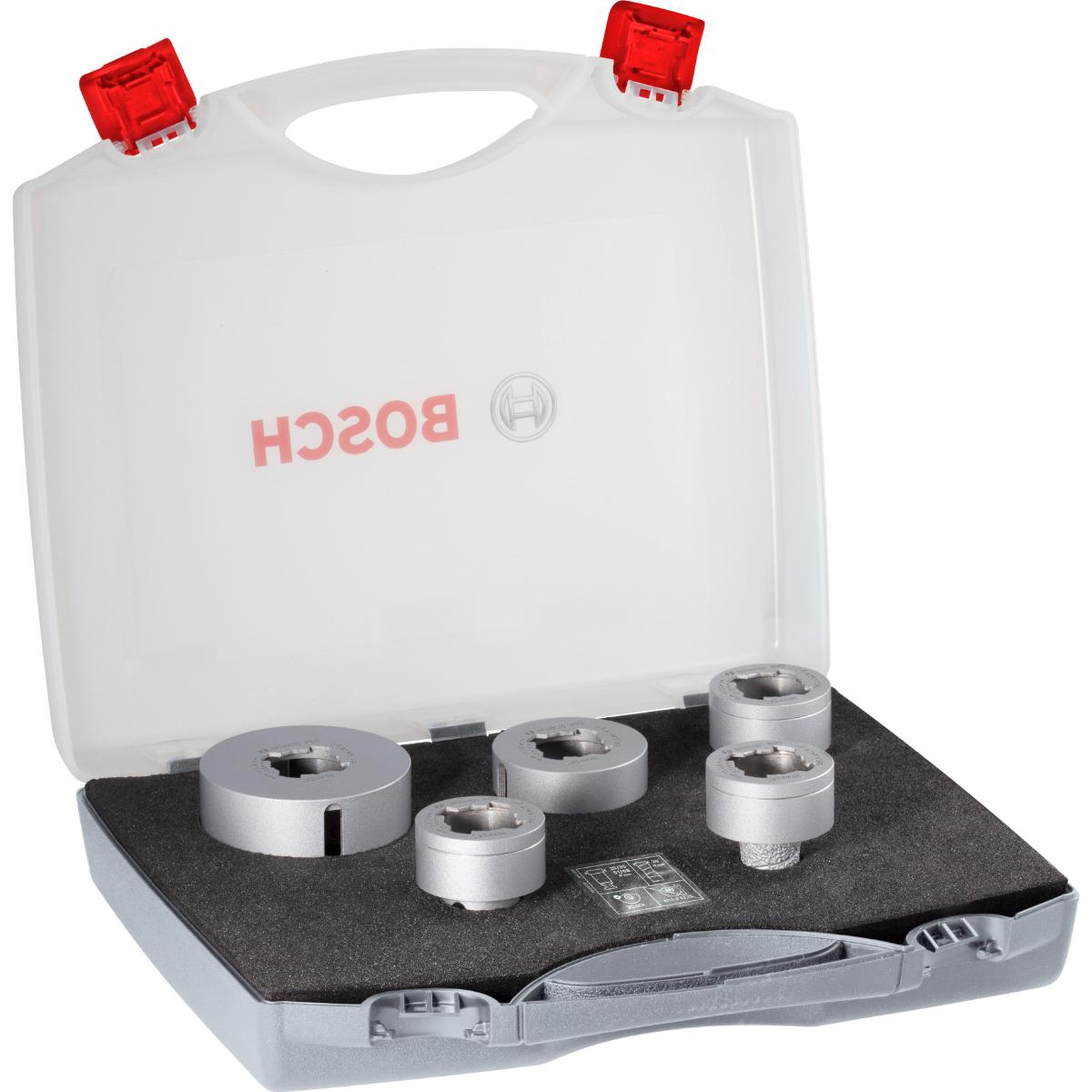 Bosch PRO Diamanttrockenbohrer-Set X-LOCK Best for Ceramic Dry Speed,  5-teilig, Durchmesser (mm):20 - 6