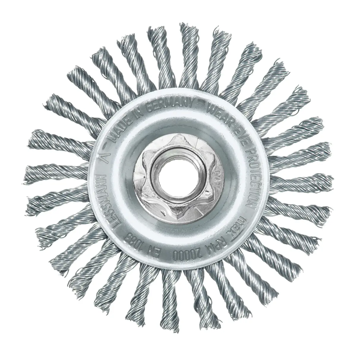 Milwaukee Rundbürste für Winkelschleifer, gezopft, Stahl 125 x 6 x 0,5 mm, M14