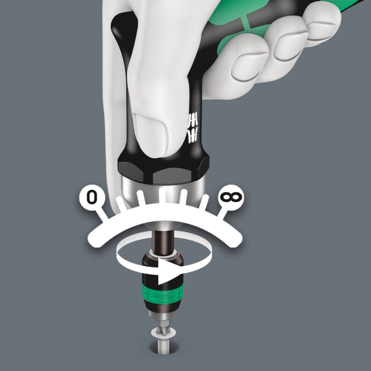 Wera Serie 7400 Imperial Kraftform Drehmomentschraubendreher, Pistolengriff