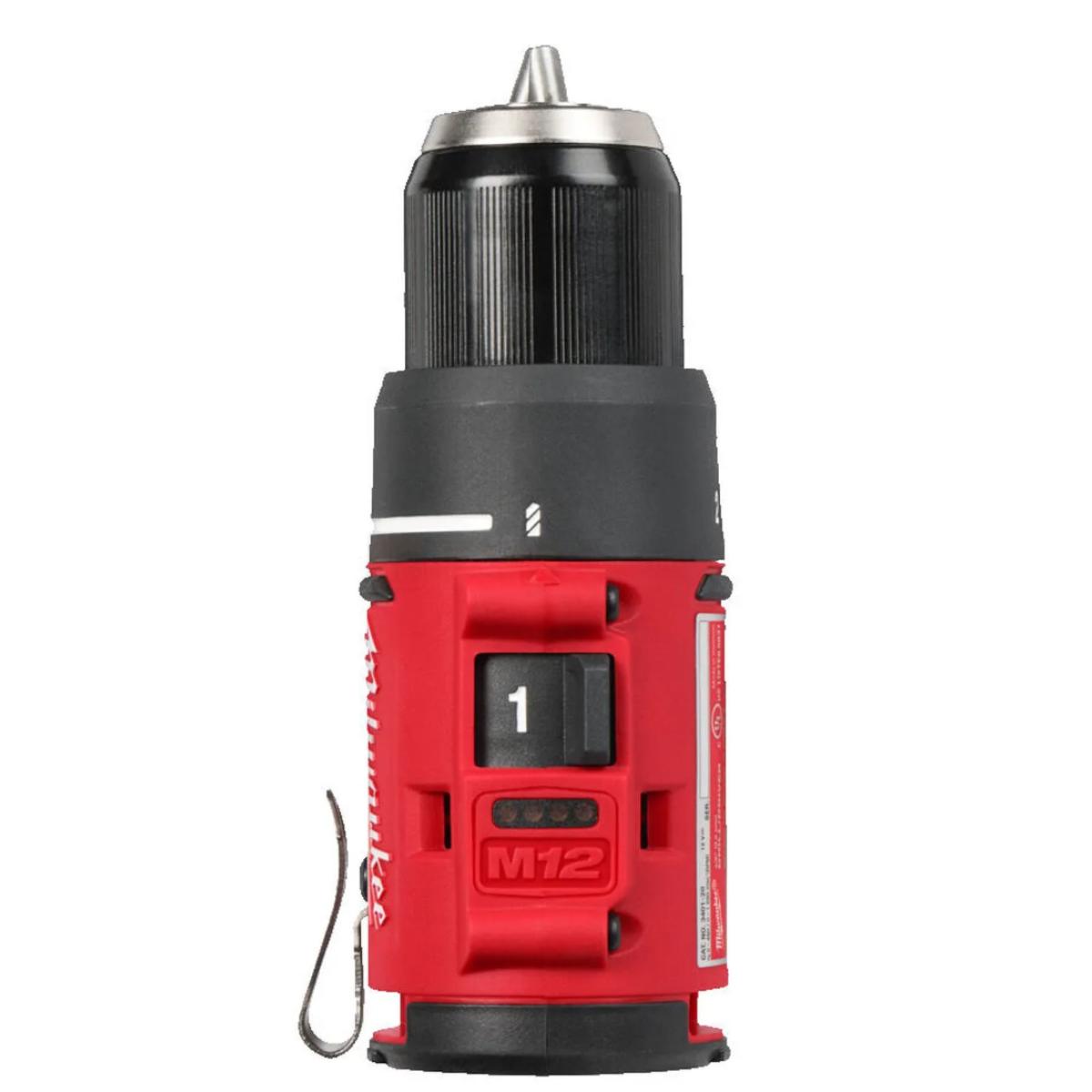 Milwaukee M12 Bürstenloser Akku-Bohrschrauber Kit M12BLDDRC-201C