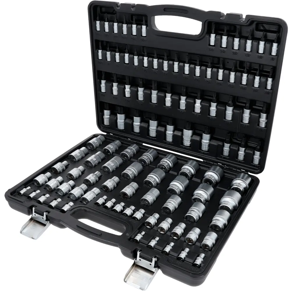 KS TOOLS 1/4"+3/8"+1/2" Torx-Steckschlüssel-Satz, 101-tlg