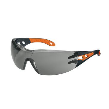 uvex Bügelbrille pheos schwarz, orange